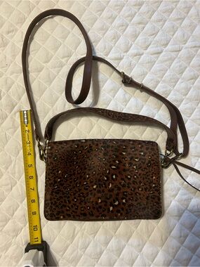 Madewell Leopard Print Crossbody Bag - Brown